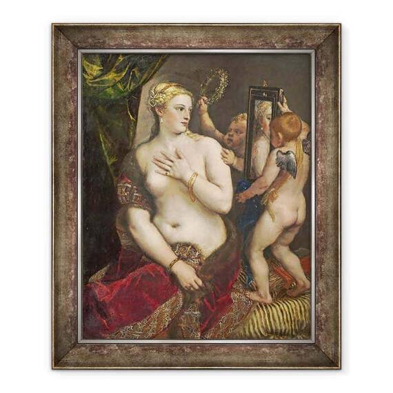 Tablou inramat - Titian - Venus cu oglinda - - Roveli