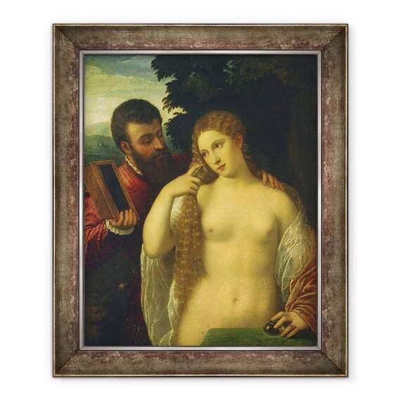 Tablou inramat - Tiziano Vecelli Titian - Alegorie - - Roveli