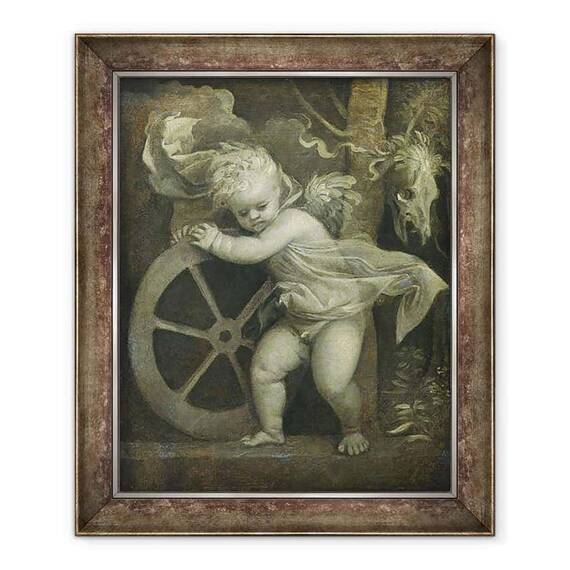 Tablou inramat - Titian - Cupidon cu Roata Norocului - - Roveli