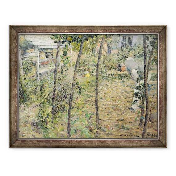 Tablou inramat - Charles Angrand - in gradina - - Roveli