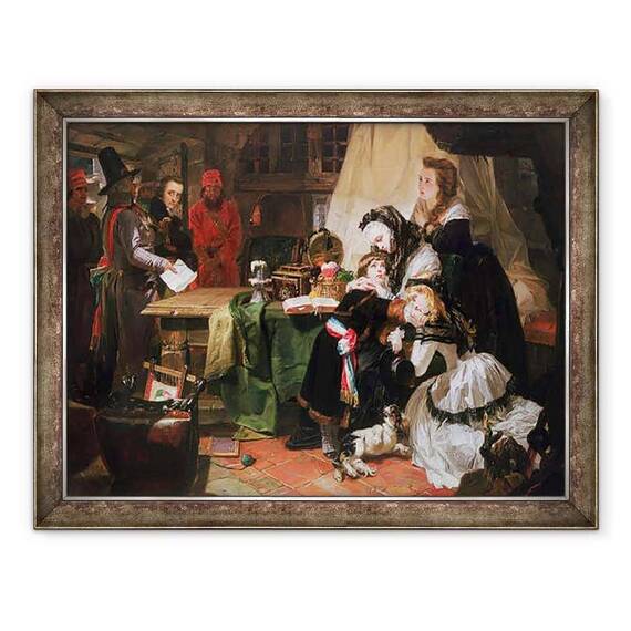 Tablou inramat - Edward Matthew Ward - Ultima despartire a Marie-Antoinette si a Fiului ei - - Roveli