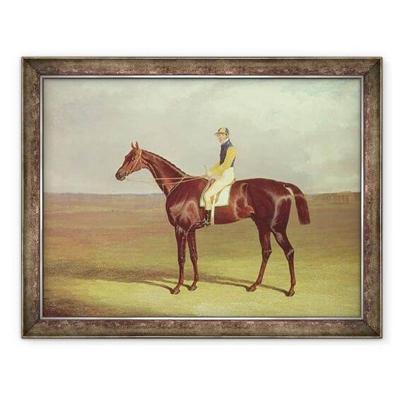 Tablou inramat - John Frederick Herring Snr - Carja domnului M. Stanley pe Newmarket Heath - - Roveli