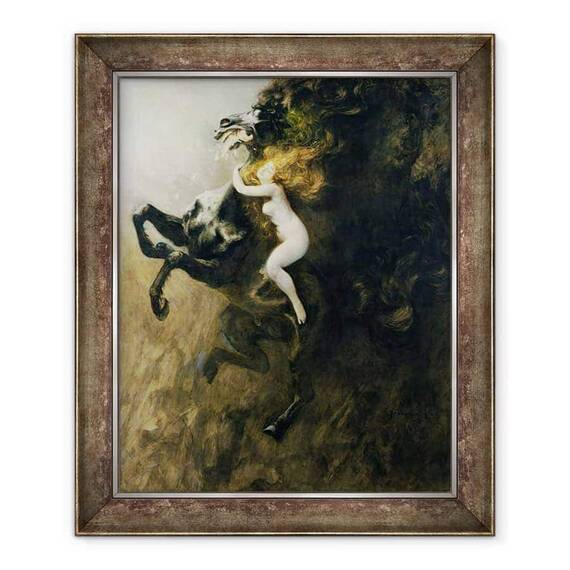 Tablou inramat - Wladyslaw Podkowinski - Frenezia de elatii sau frenezia viselor - - Roveli