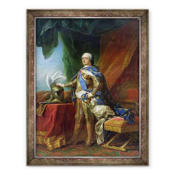 Tablou inramat - Carle van Loo - Ludovic al XV-lea 1715-74 rege al Frantei si al Navarei - - Roveli