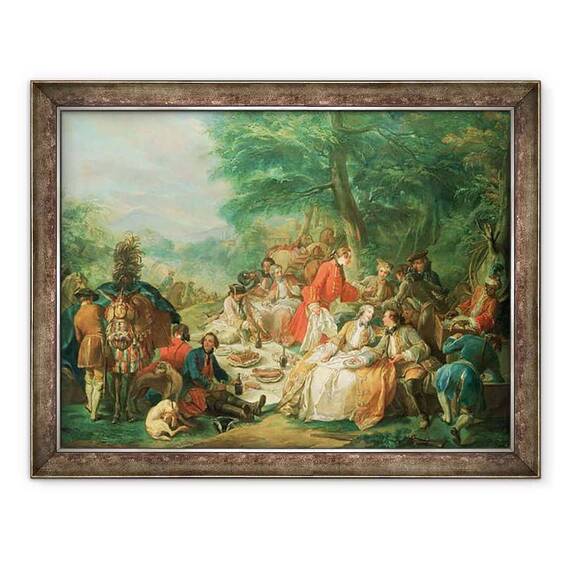 Tablou inramat - Charles-Amedee-Philippe van Loo - La Chasse - - Roveli
