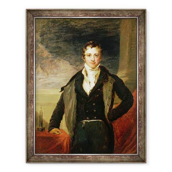Tablou inramat - John Linnell - Portret De Sir Humphry Davy 1778-1829 - - Roveli