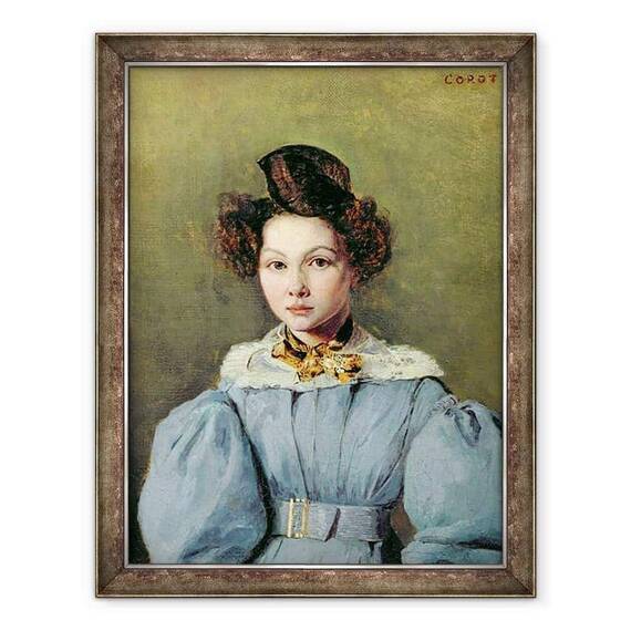 Tablou inramat - Jean Baptiste Camille Corot - Marie Louise Sennegon - - Roveli