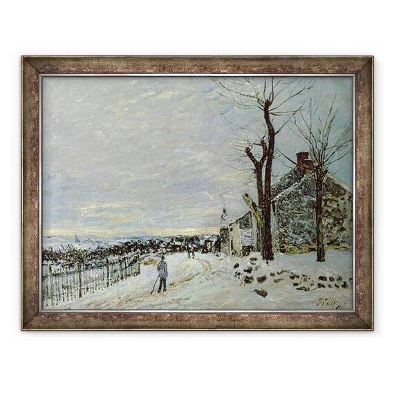 Tablou inramat - Alfred Sisley - Zapada la Veneux-Nadon - - Roveli