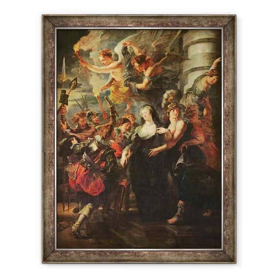 Tablou inramat - Peter Paul Rubens - Ciclul Medici, Marie de Medici 1573-1642 Evadarea din Blois, 21-22 februarie 1619 - - Roveli