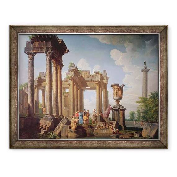 Tablou inramat - Giovanni Paolo Pannini - Scene clasice - - Roveli