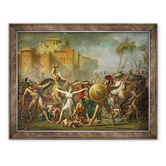 Tablou inramat - Jacques Louis David - Femeile Sabine - - Roveli