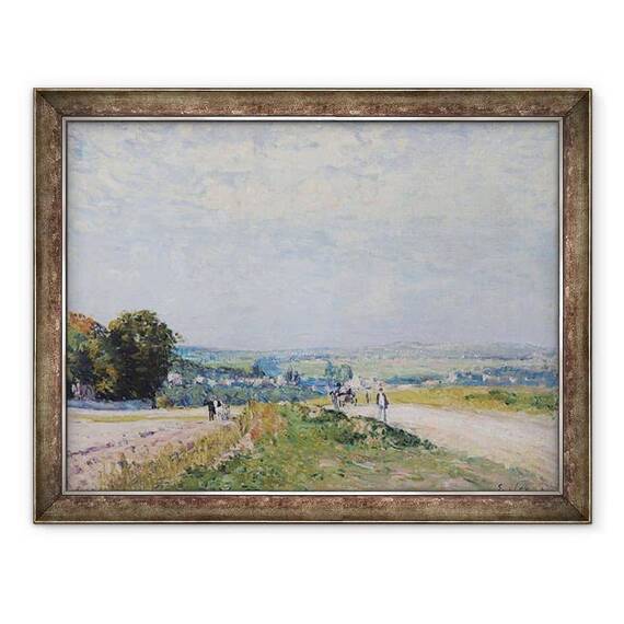 Tablou inramat - Alfred Sisley - Drumul spre Montbuisson la Louveciennes - - Roveli