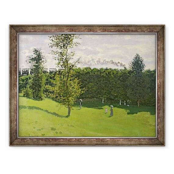 Tablou inramat - Claude Monet - Trenul in tara - - Roveli