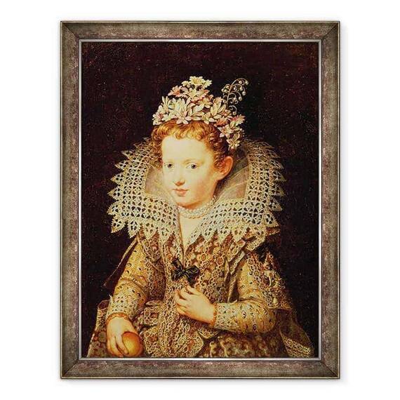 Tablou inramat - Frans II Pourbus - Portret De Eleonora de Gonzaga Mantua 1598-1655 ca Copil - - Roveli