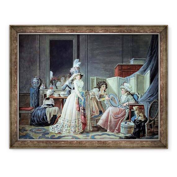 Tablou inramat - Jean Baptiste Mallet - Cupidon brodat - - Roveli