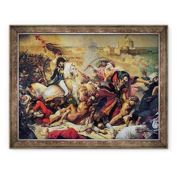 Tablou inramat - Baron Antoine Jean Gros - Batalia de la Aboukir - - Roveli
