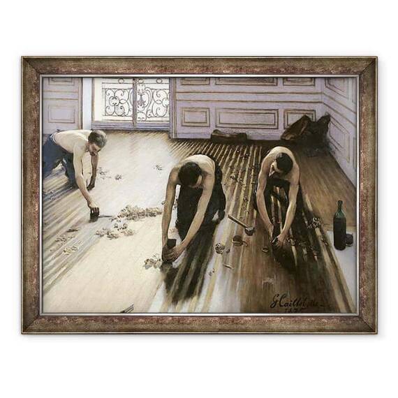 Tablou inramat - Gustave Caillebotte - Masini de rindeluit - - Roveli