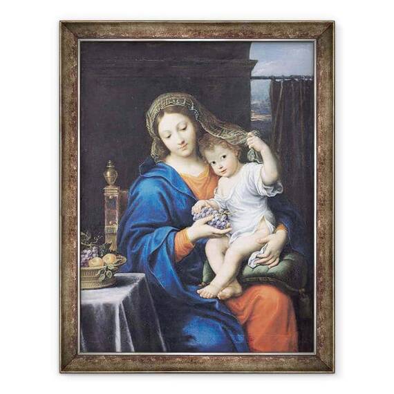 Tablou inramat - Pierre Mignard - Fecioara din struguri - - Roveli