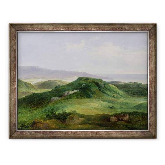 Tablou inramat - Charles Renoux - Gura raului Bidassoa - - Roveli