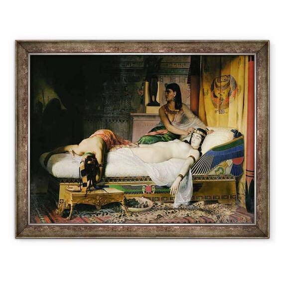 Tablou inramat - Jean-Andre Rixens - Moartea lui Cleopatra - - Roveli