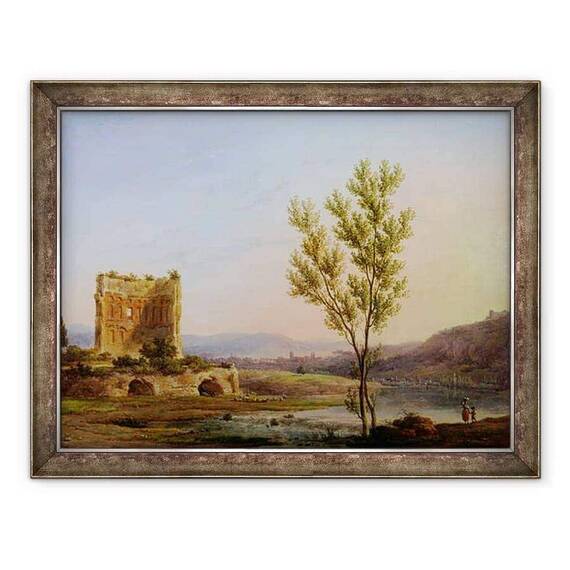 Tablou inramat - Pierre Henri de Valenciennes - Vedere spre marginea Romei - - Roveli