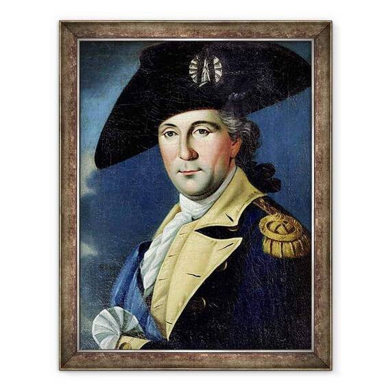 Tablou inramat - Samuel King - George Washington 1732-99 - - Roveli