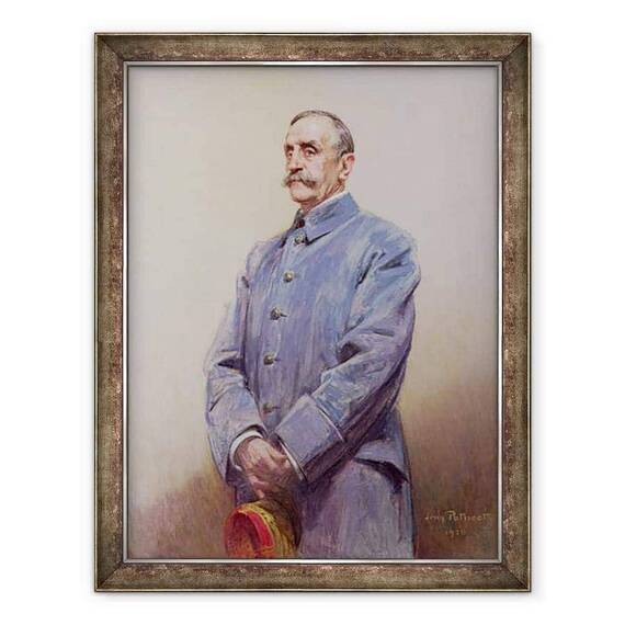 Tablou inramat - Jean Patricot - Portretul maresalului Ferdinand Foch 1851-1929 1920 - - Roveli