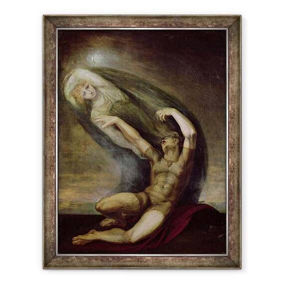 Tablou inramat - Henry Fuseli - Ahile in cautarea umbrei patrulelor - - Roveli