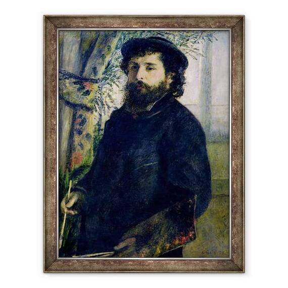 Tablou inramat - Pierre Auguste Renoir - Portretul lui Claude Monet 1840-1926 1875 - - Roveli