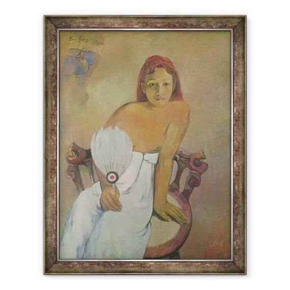 Tablou inramat - Paul Gauguin - Fata cu ventilator - - Roveli