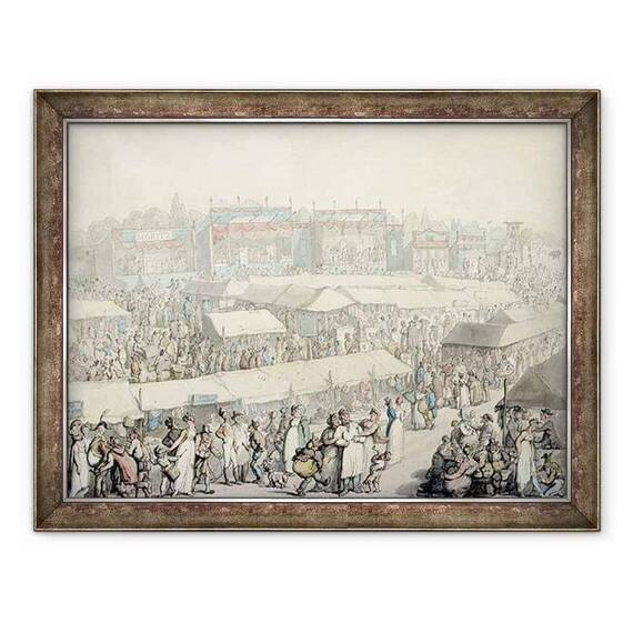 Tablou inramat - Thomas Rowlandson - Targul Verde Brook - - Roveli