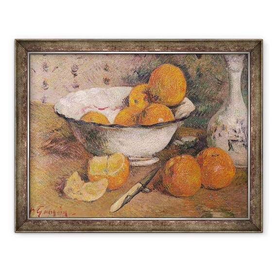 Tablou inramat - Paul Gauguin - Natura moarta cu portocale - - Roveli
