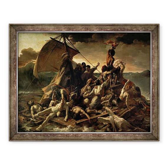 Tablou inramat - Theodore Gericault - Pluta Meduzei - - Roveli