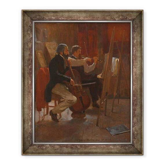 Tablou inramat - Winslow Homer - The Studio - - Roveli