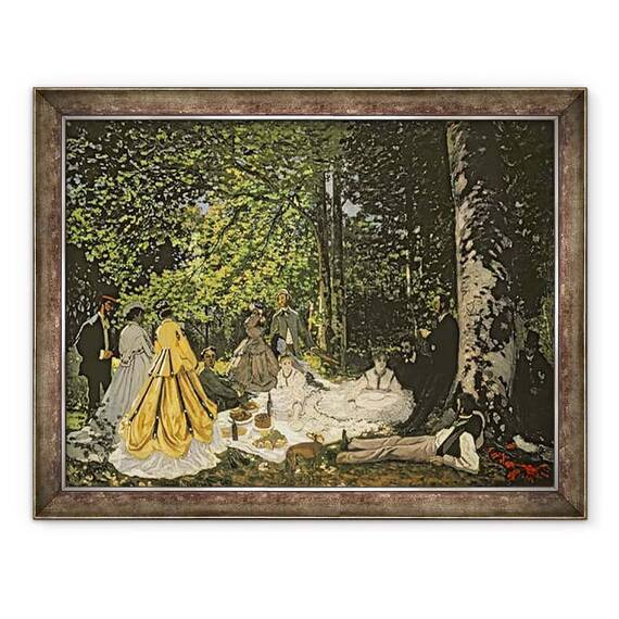 Tablou inramat - Claude Monet - Pranz pe iarba - - Roveli