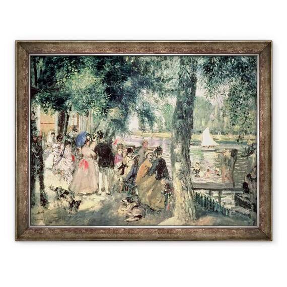 Tablou inramat - Pierre Auguste Renoir - Baie pe Sena sau, La Grenouillere - - Roveli