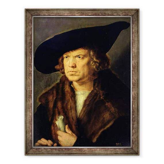 Tablou inramat - Albrecht Durer - Portretul unui Om Necunoscut - - Roveli