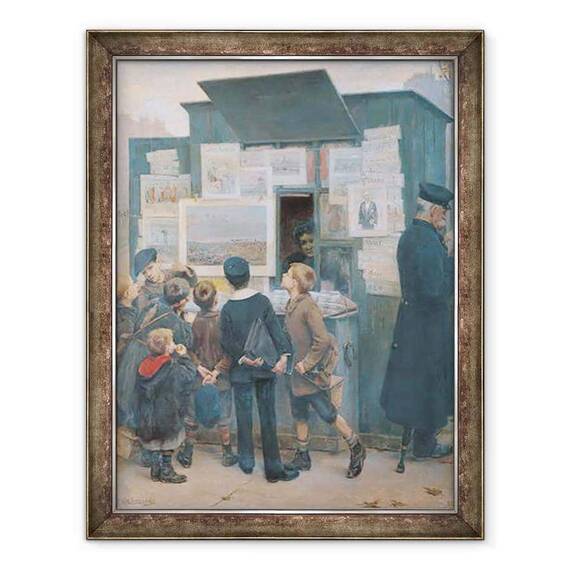 Tablou inramat - Paul-Emmanuel Legrand - Privind la Visul de Detaille - - Roveli