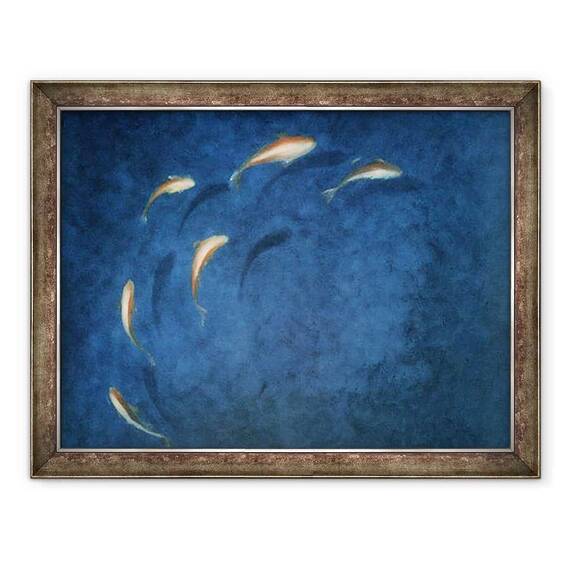 Tablou inramat - Lincoln Seligman - Piscina Goldfish - - Roveli