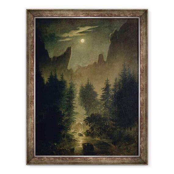 Tablou inramat - Caspar David Friedrich - Uttewalder Grund - - Roveli