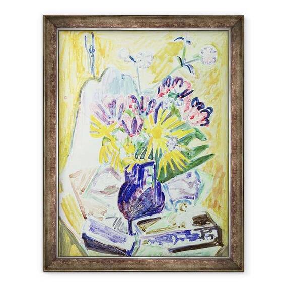 Tablou inramat - Ernst Ludwig Kirchner - Flori intr-o vaza - - Roveli