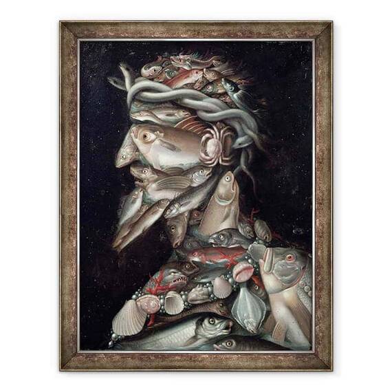 Tablou inramat - Giuseppe Arcimboldo - Amiralul - - Roveli