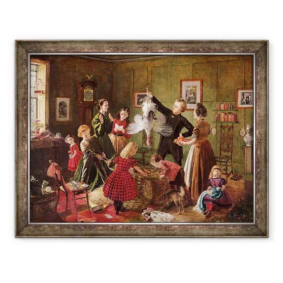 Tablou inramat - Robert Braithwaite Martineau - The Christmas Hamper - - Roveli