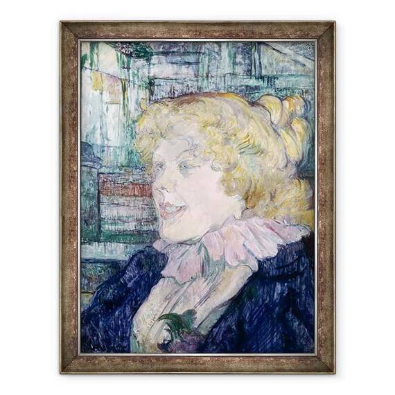 Tablou inramat - Henri de Toulouse-Lautrec - Fata englezoaica de la The Star la Le Havre - - Roveli