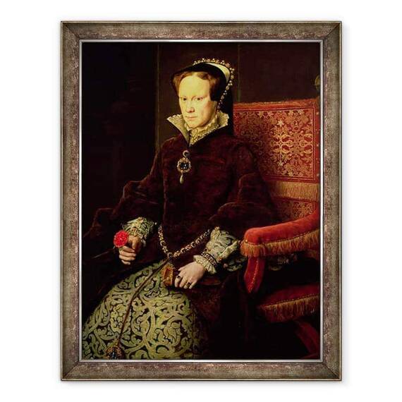 Tablou inramat - Anthonis van Dashorst Mor - Regina Maria I 1516-58 1554 - - Roveli