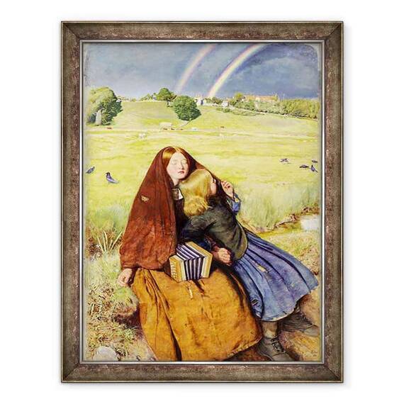 Tablou inramat - John Everett Millais - Fata oarba - - Roveli