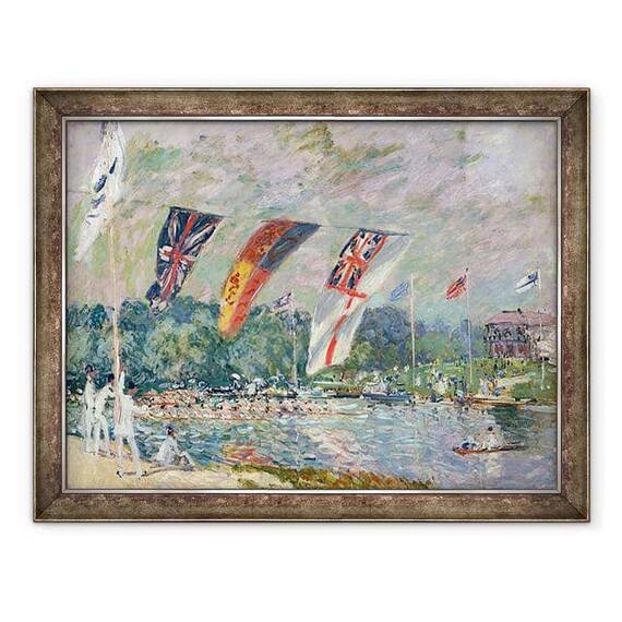 Tablou inramat - Alfred Sisley - Regatta la Molesey - - Roveli