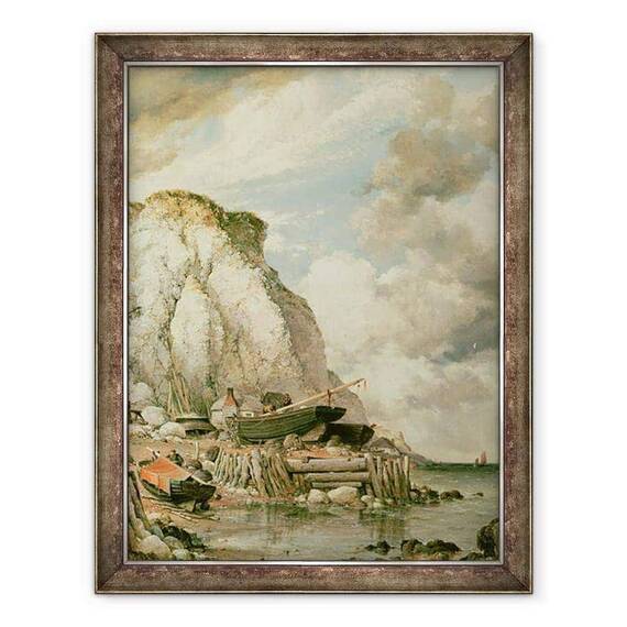 Tablou inramat - Edward William Cooke - Un pic de Bonchurch in vremurile vechi - - Roveli