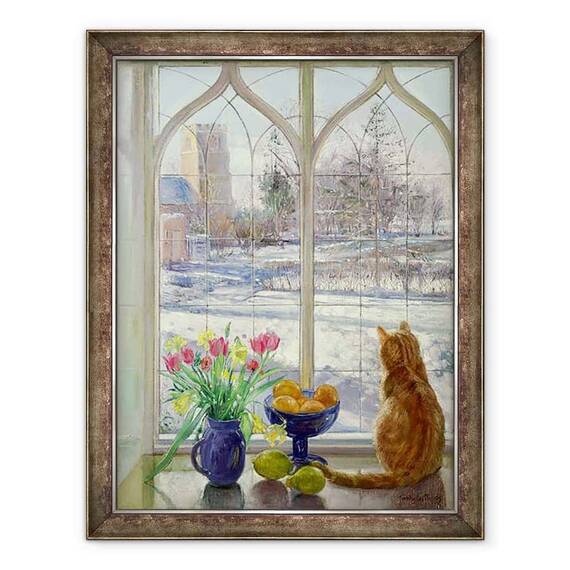 Tablou inramat - Timothy Easton - Umbre de zapada si pisica - - Roveli