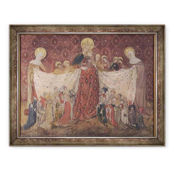 Tablou inramat - Scoala franceza - Protector virgin - - Roveli